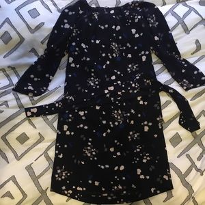 Ann Taylor Blue Patterned Dress, Size XSP
